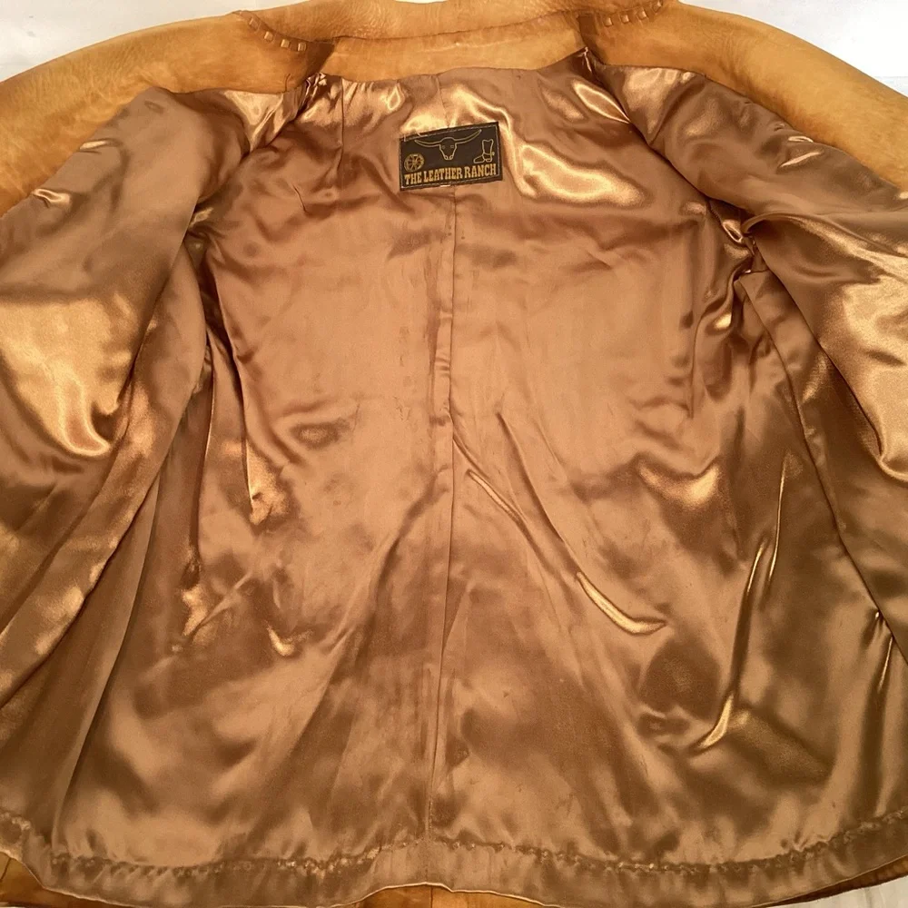 Vintage The Leather Ranch Western Leather Jacket Women’s size medium - Picture 15 of 16